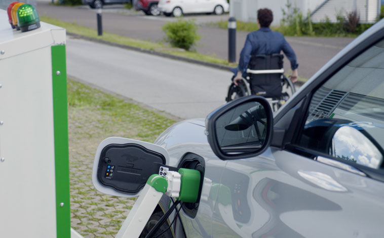 Ford robot charging station