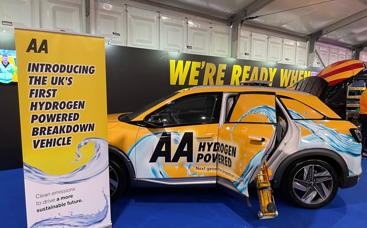 AA hydrogen fuelled recovery vehicle