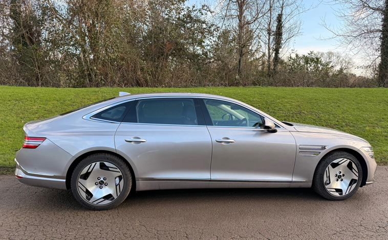 Genesis Electrified G80 side