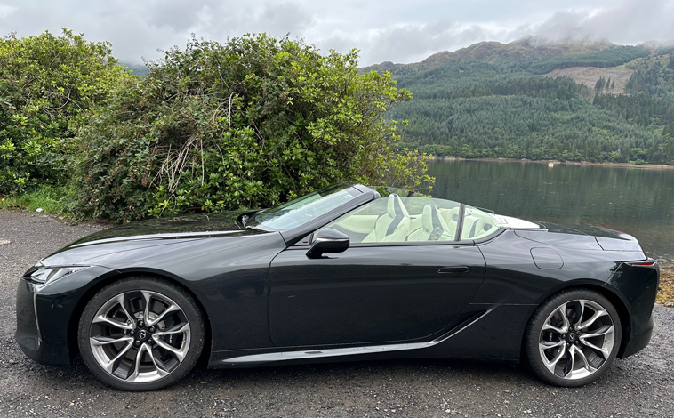 Lexus LC 500 Convertible side